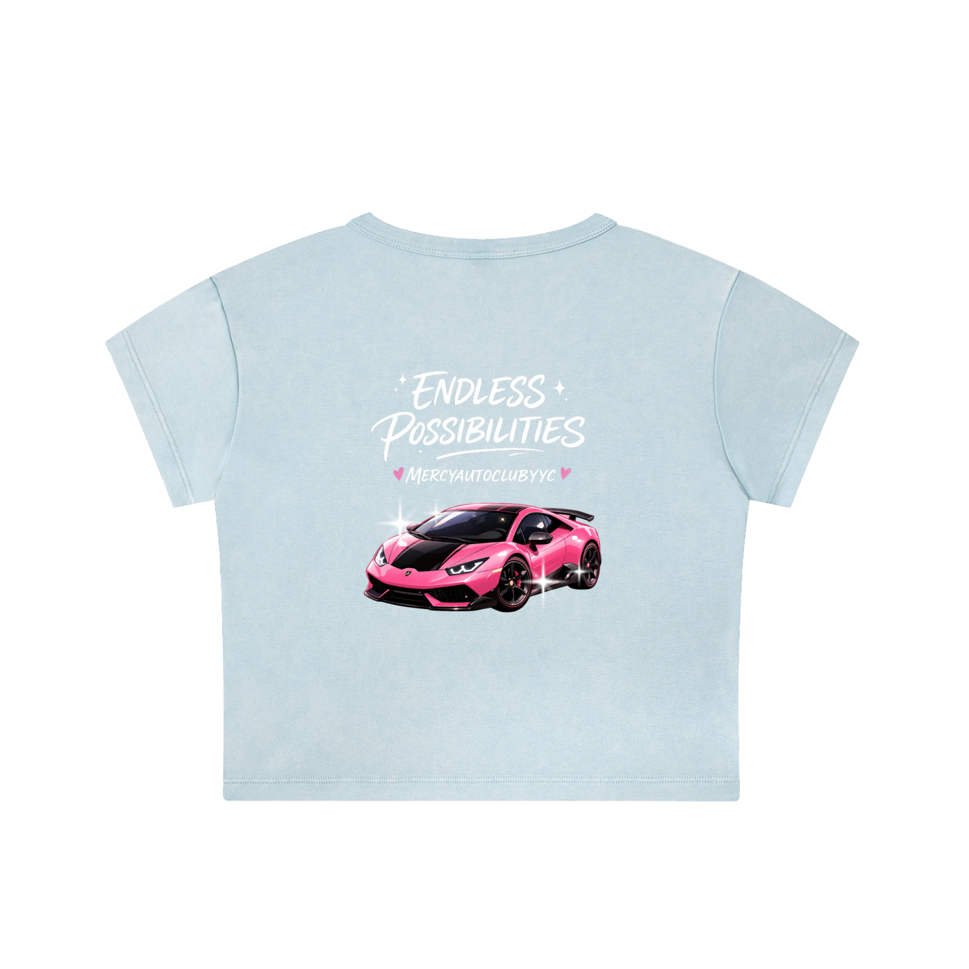 "ENDLESS POSSIBILITIES" Washed Crop Top