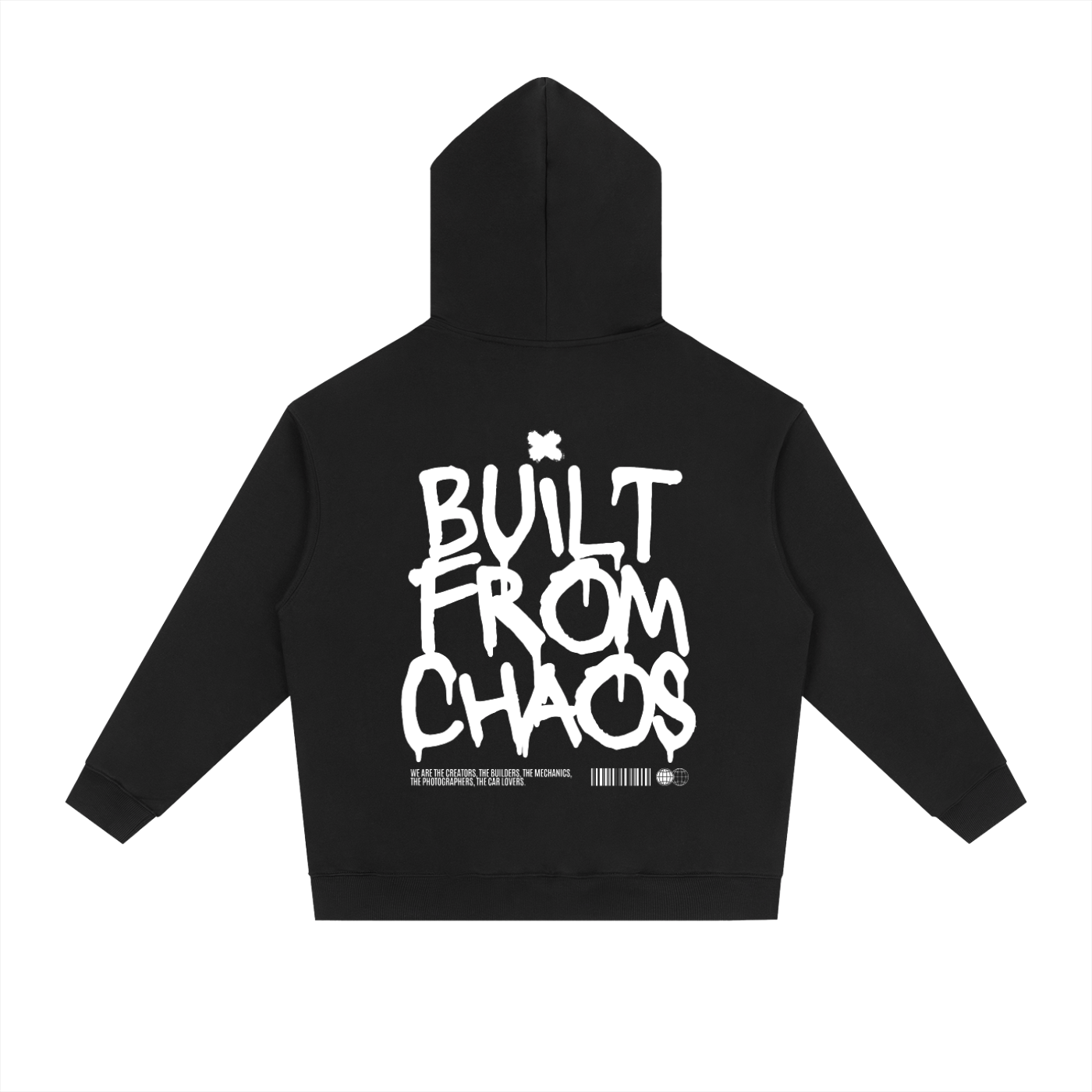 "BUILT FROM CHAOS" Heavyweight Drop-Shoulder Hoodie