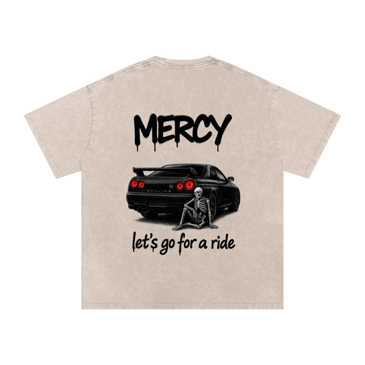“LET’S GO” Washed Oversized Tee