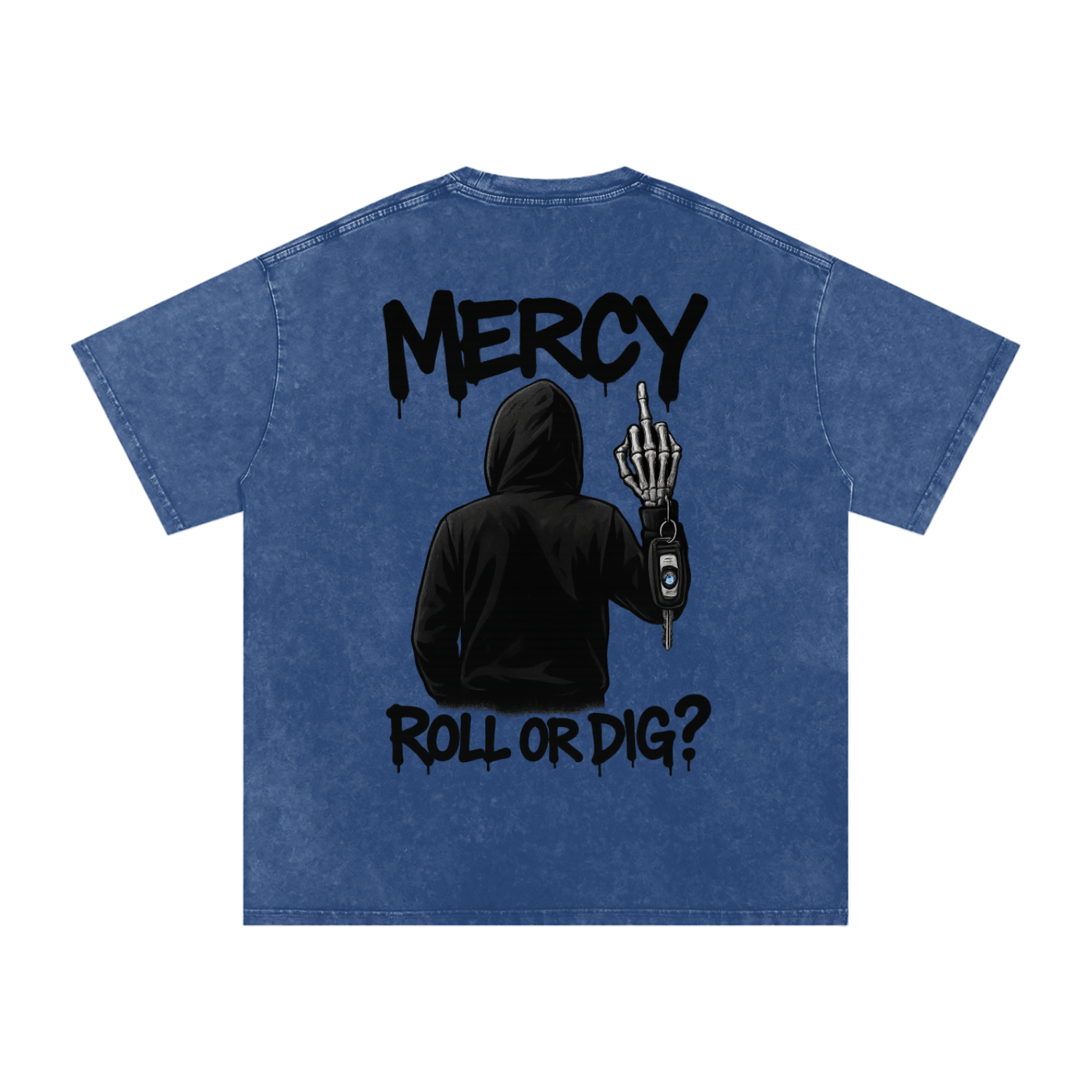 “DIG OR ROLL” Washed Oversized Tee