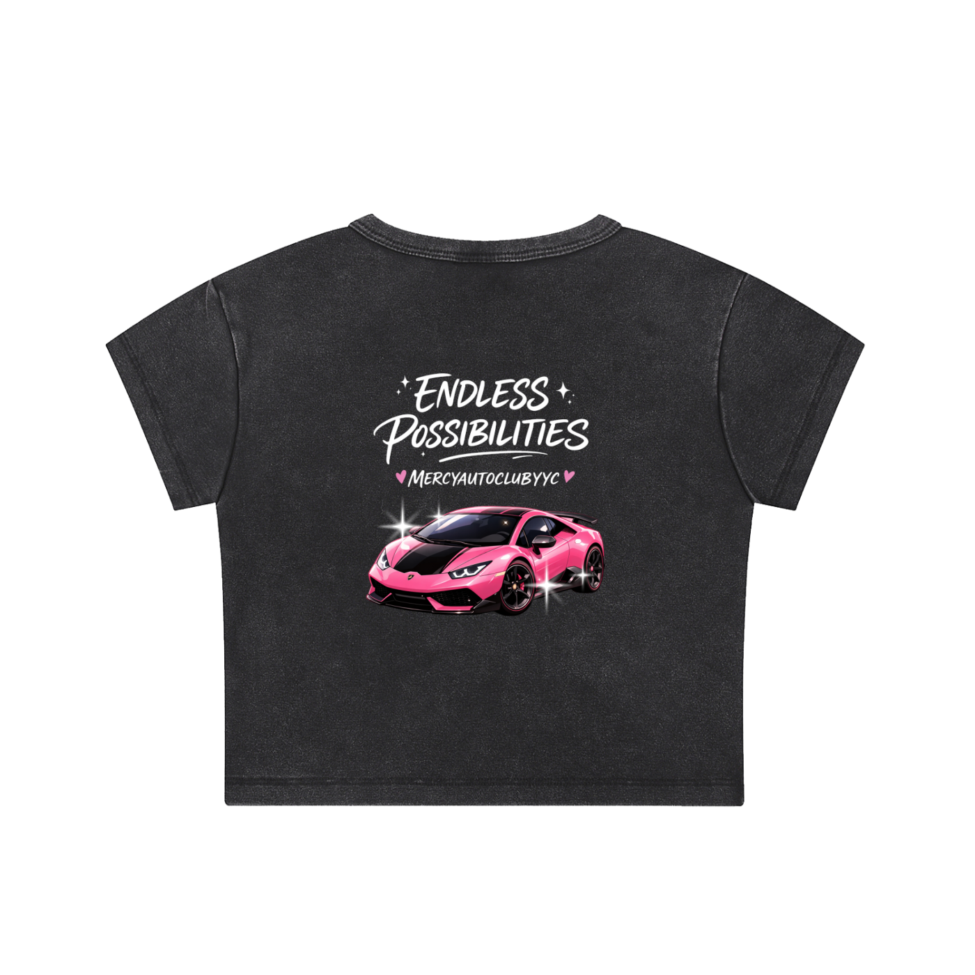 "ENDLESS POSSIBILITIES" Washed Crop Top