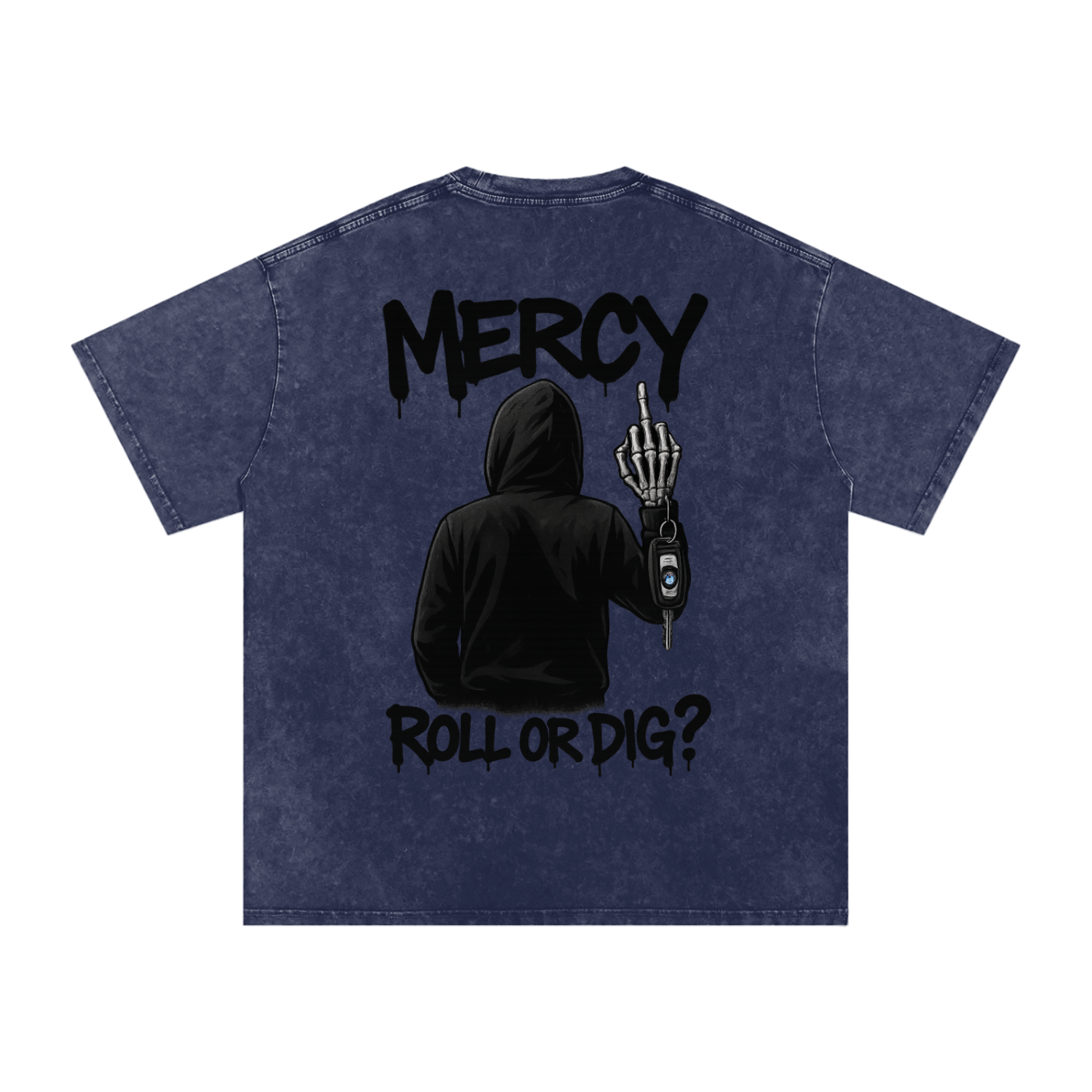 “DIG OR ROLL” Washed Oversized Tee