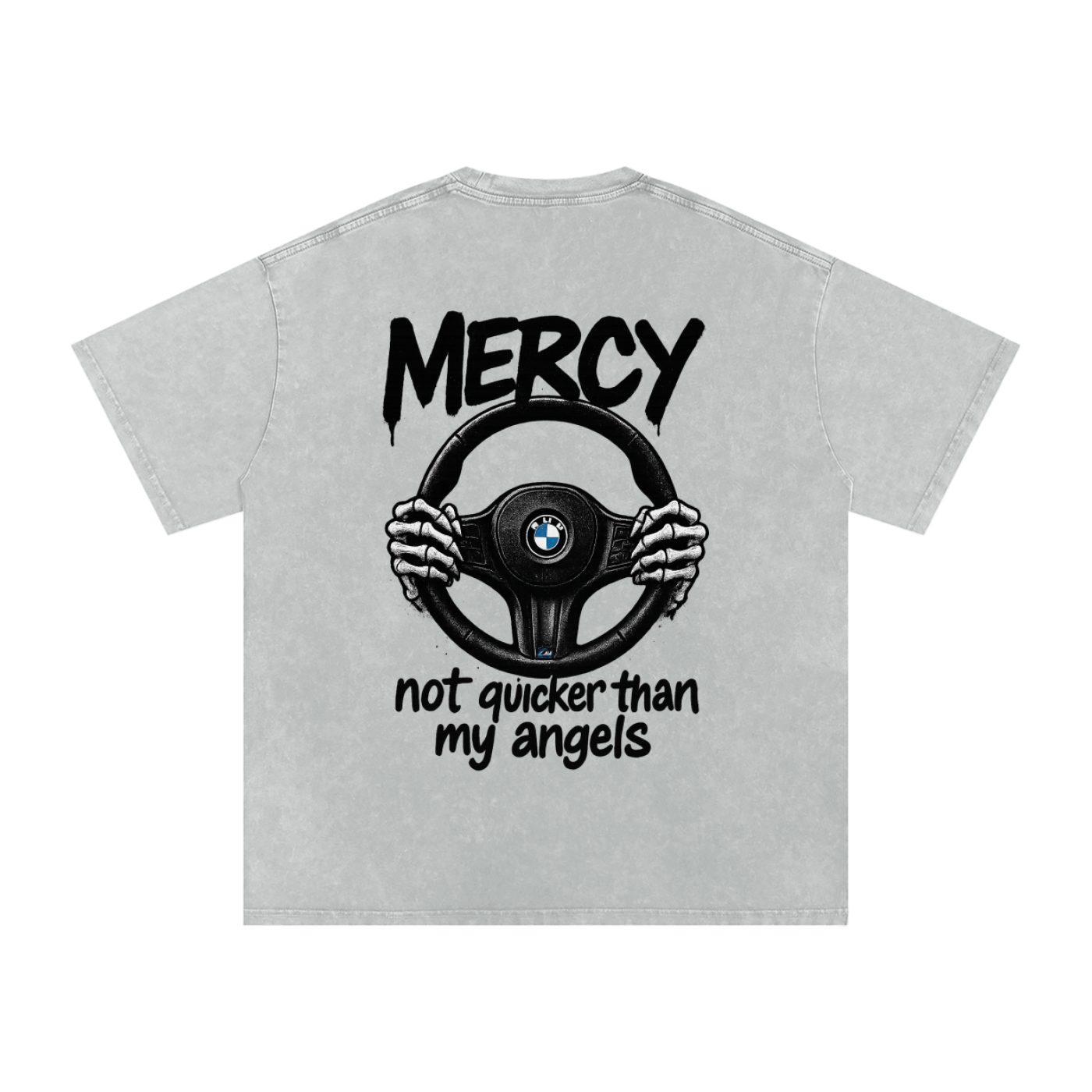 “NOT FASTER” Washed Oversized Tee