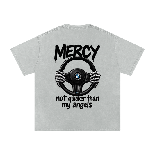 “NOT FASTER” Washed Oversized Tee
