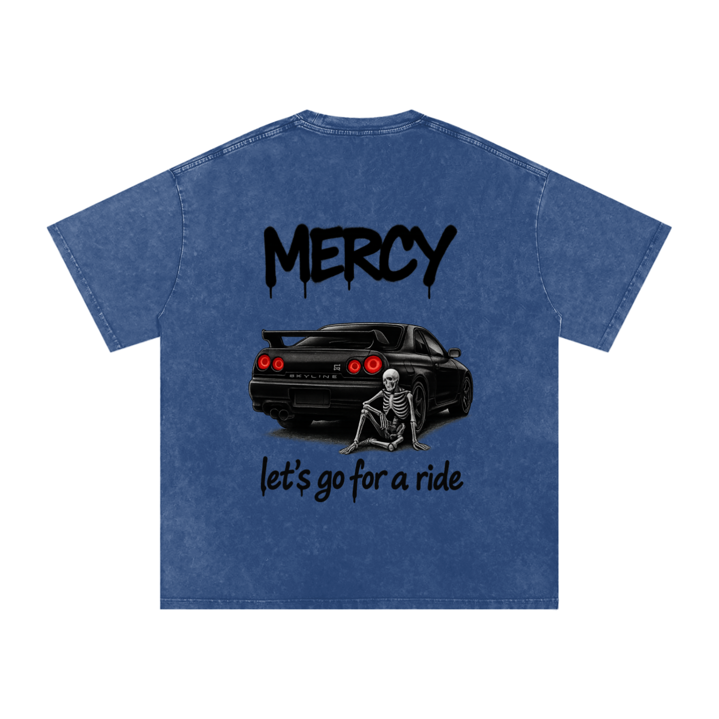 “LET’S GO” Washed Oversized Tee